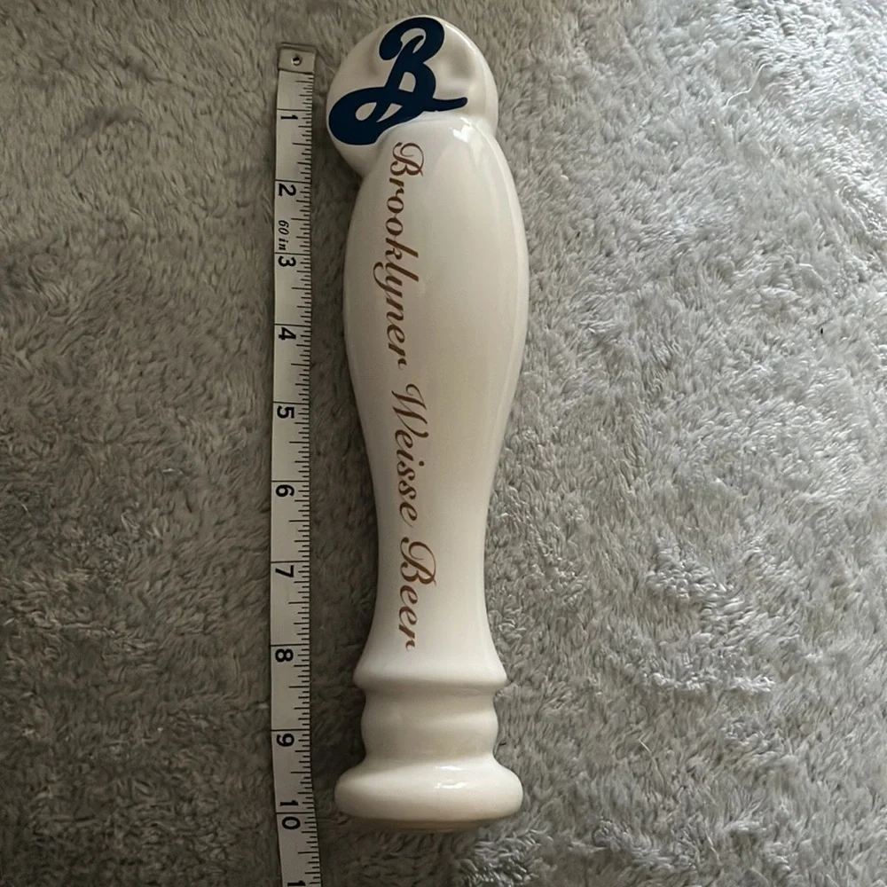 NWOT Vintage rare BROOKLYNER WEISSE Beer ceramic tap handle pull 10” NEW